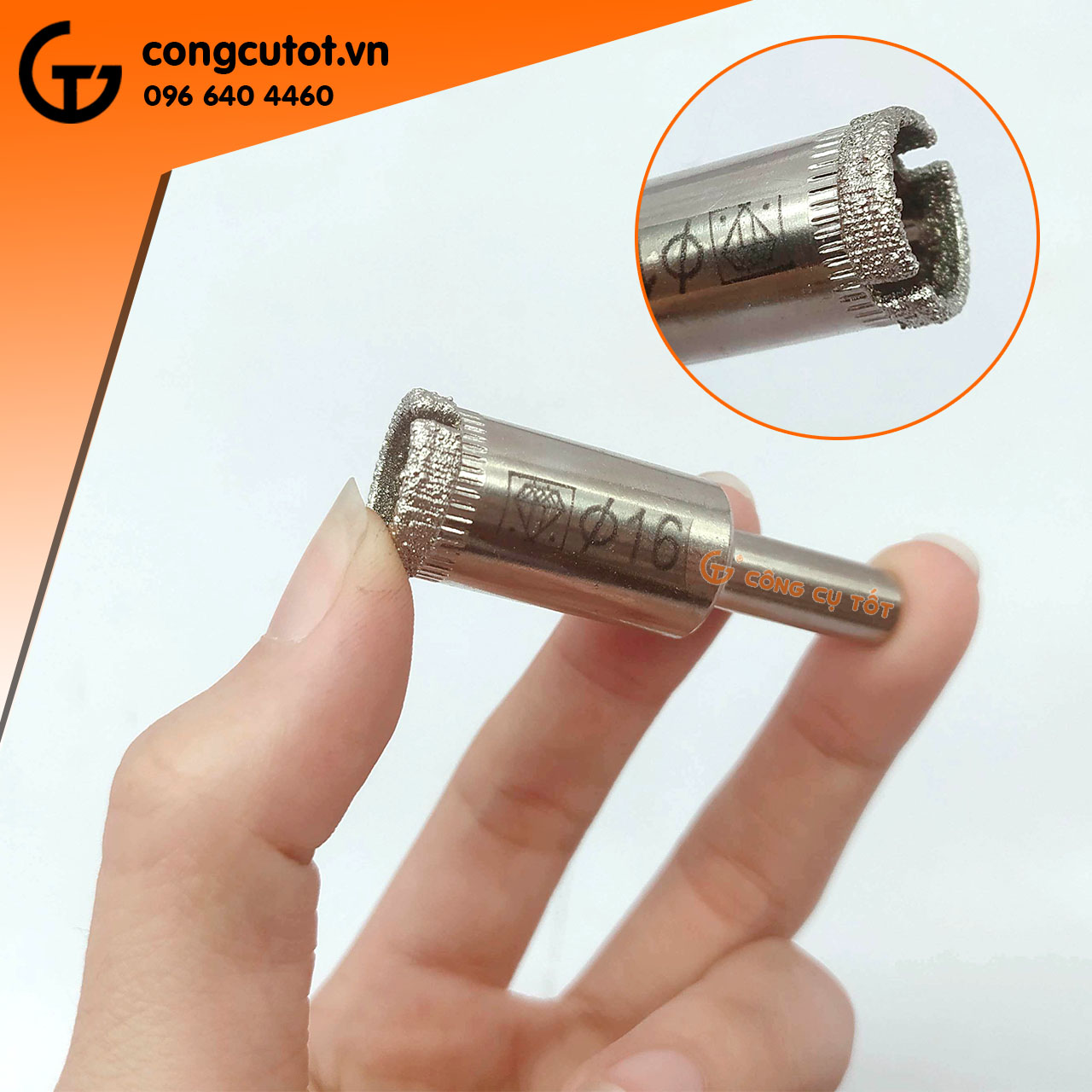 Mũi khoét kính kim cương