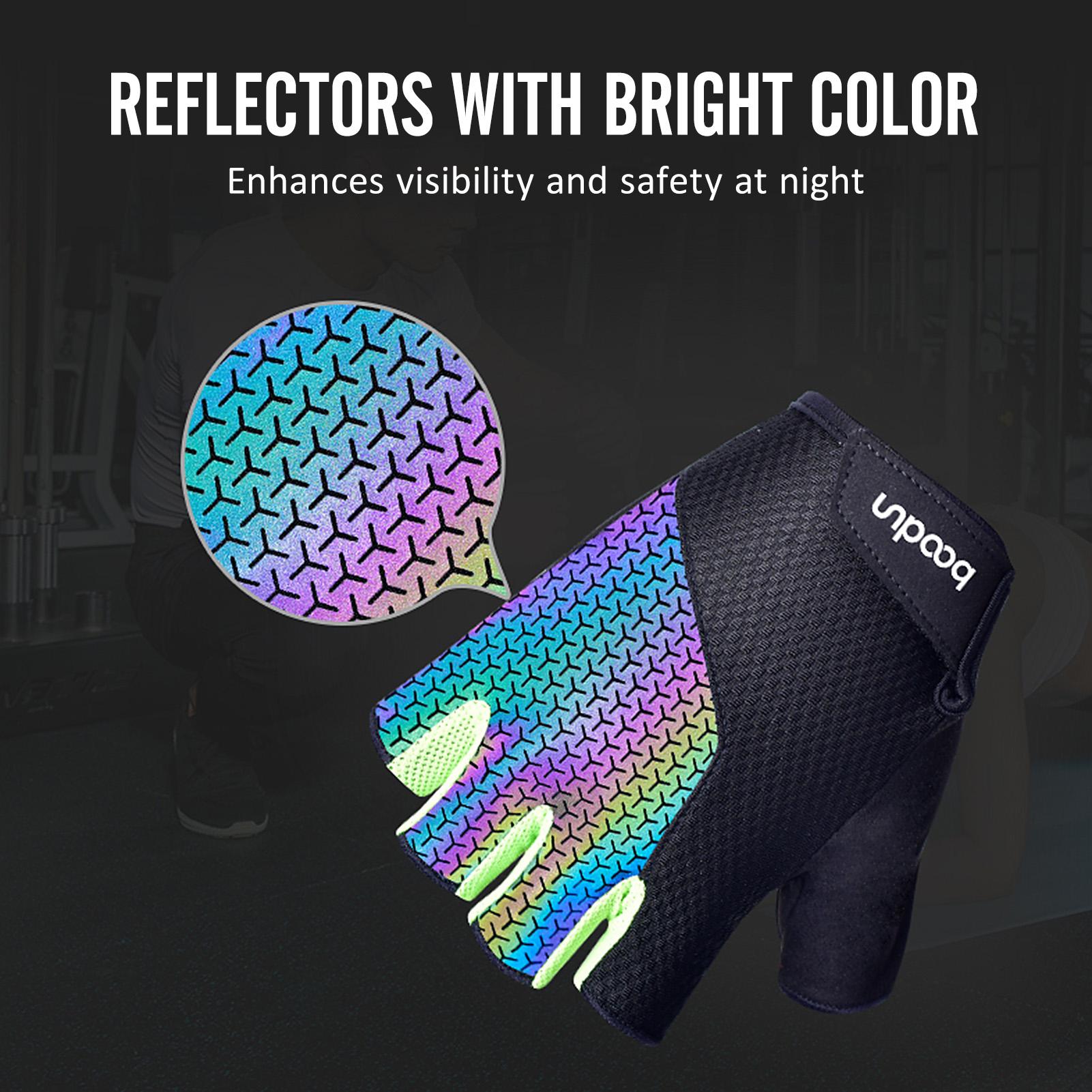 Găng tay thể thao nửa ngón Chống trượt Giảm sốc cho đi xe đạp tập tạ