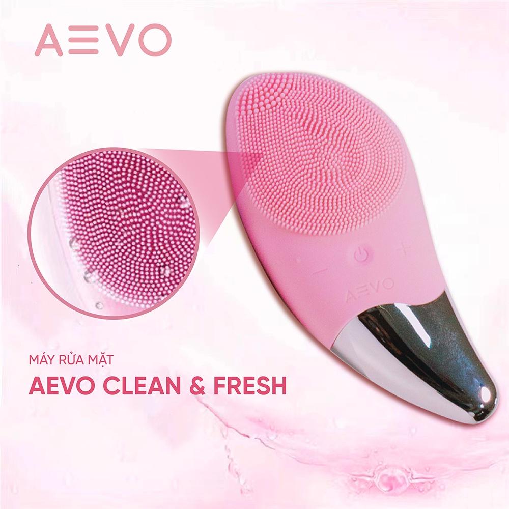 Máy rửa mặt massage mini AEVO Clean &amp; Fresh tác động sâu tới lỗ chân lông, hỗ trợ loại bỏ mụn trứng cá, chống lão hoá