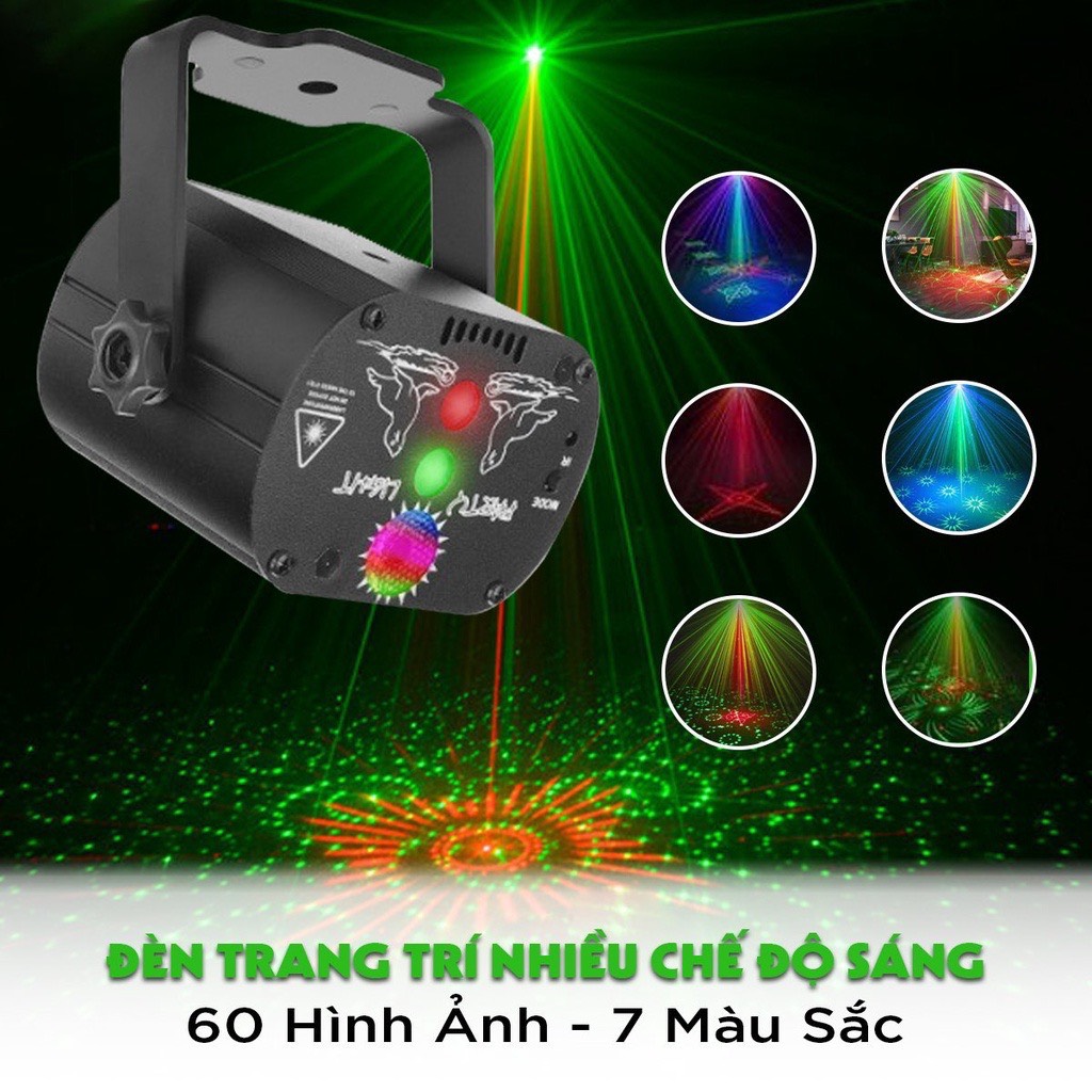 Đèn led sân khấu nháy theo nhạc, Đèn laser trang trí sự kiện đèn quẩy hội họp