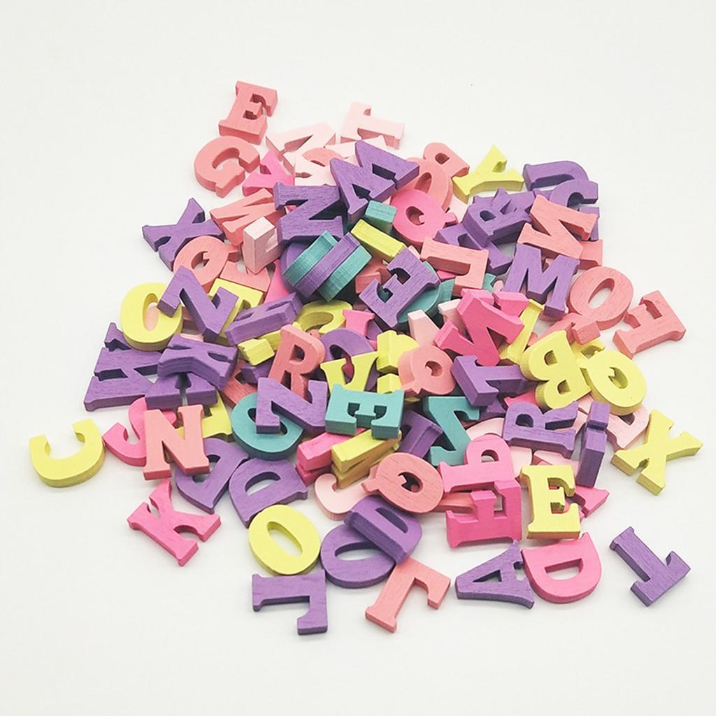 3-6pack 100pcs Wooden Alphabet Letters for Preschool Kids Toddler Educational