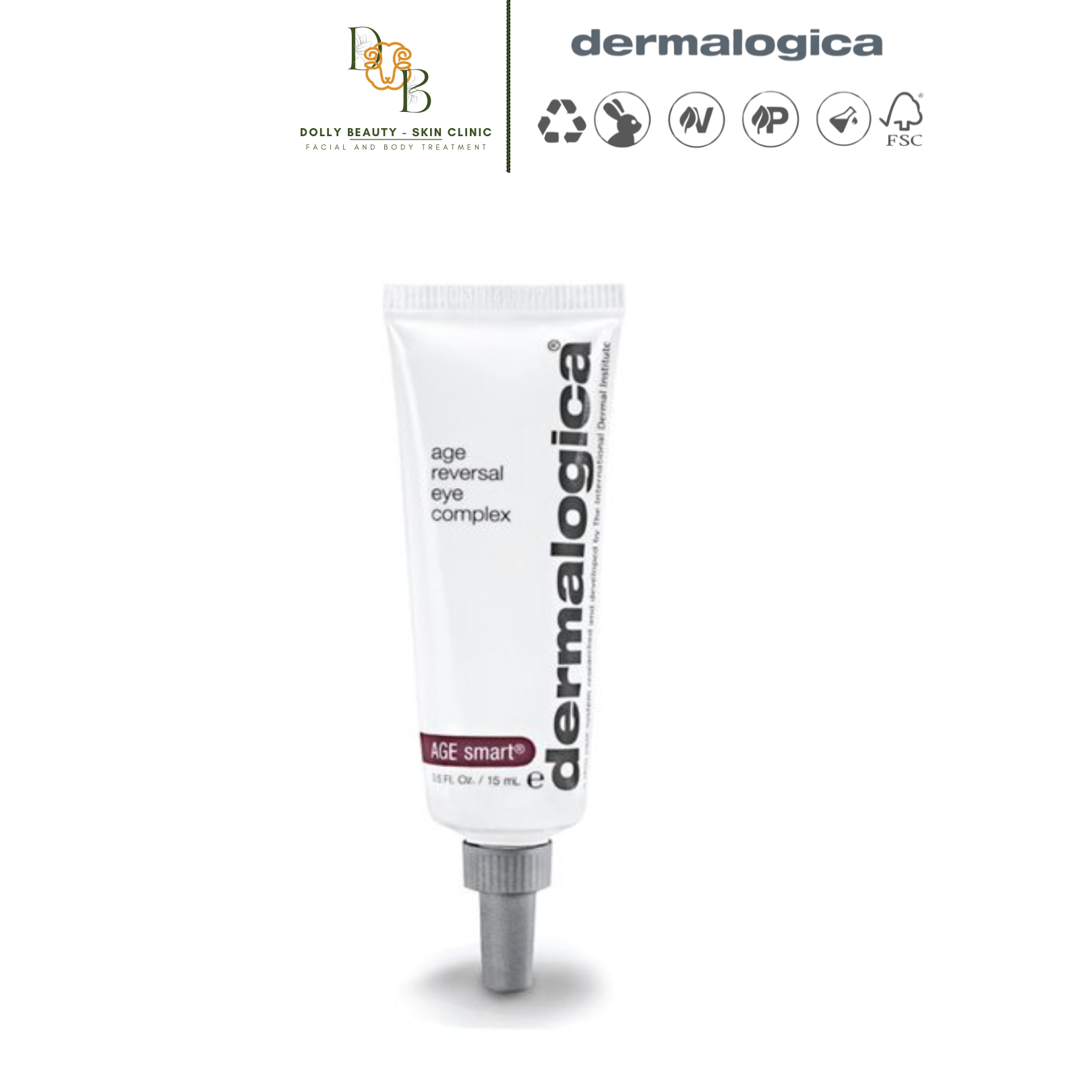 Kem mắt Age Reversal Eye Complex chứa Retinol giảm thiểu nếp nhăn &amp; vết chân chim của Dermalogica - Dolly Beauty