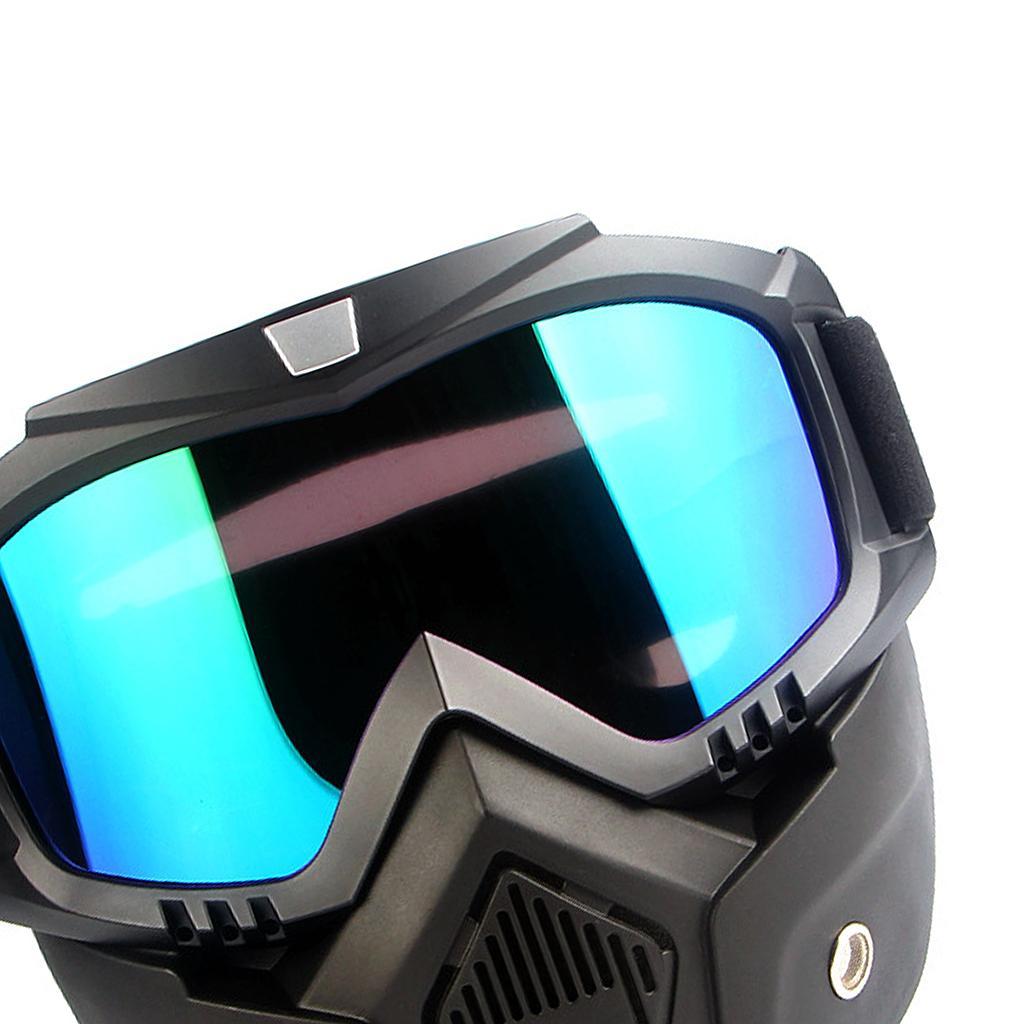 2- Motocross Goggles Bike Anti Fog Windproof Dustproof Glasses