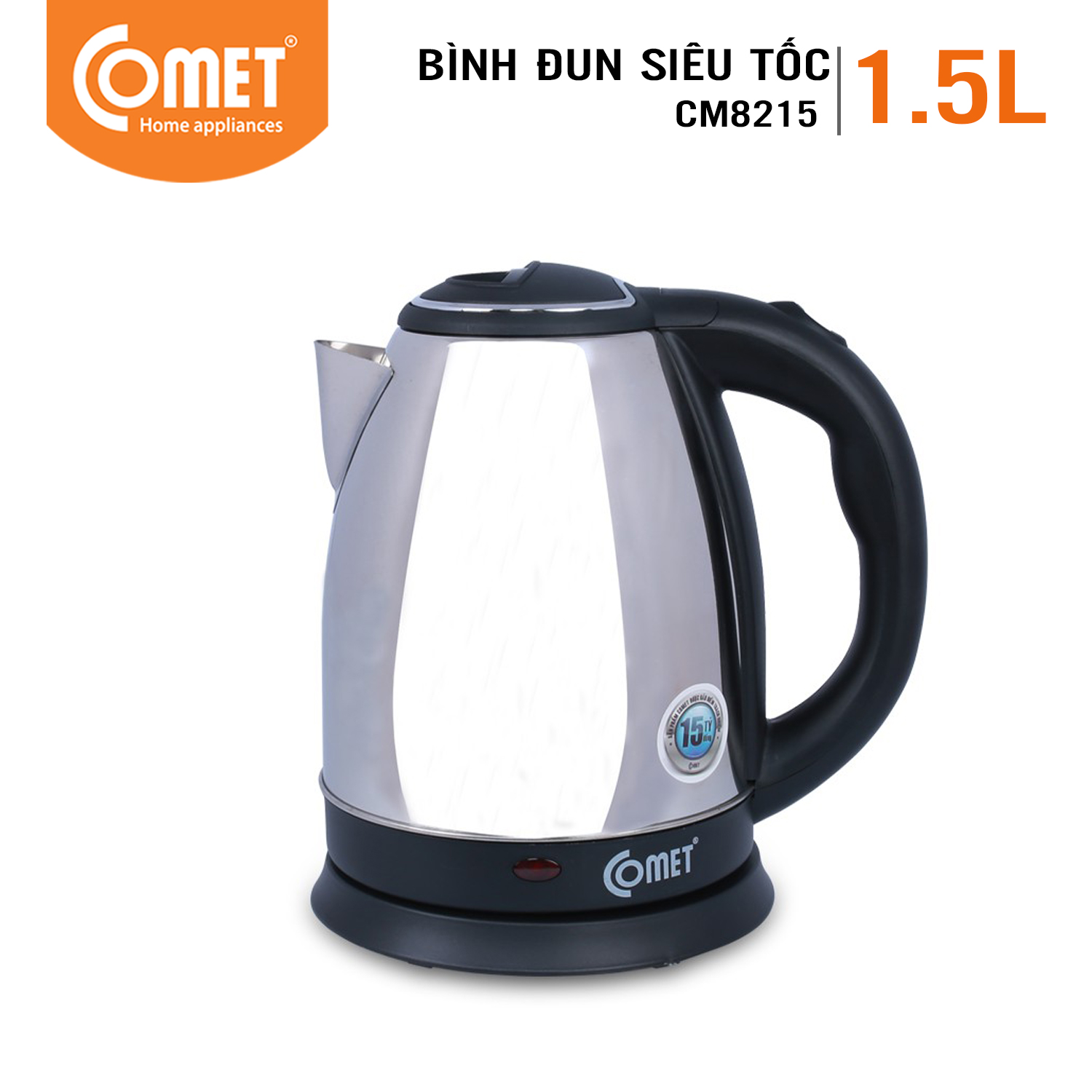 Bình đun siêu tốc 1.5L Comet CM8215 - Hàng Chính Hãng