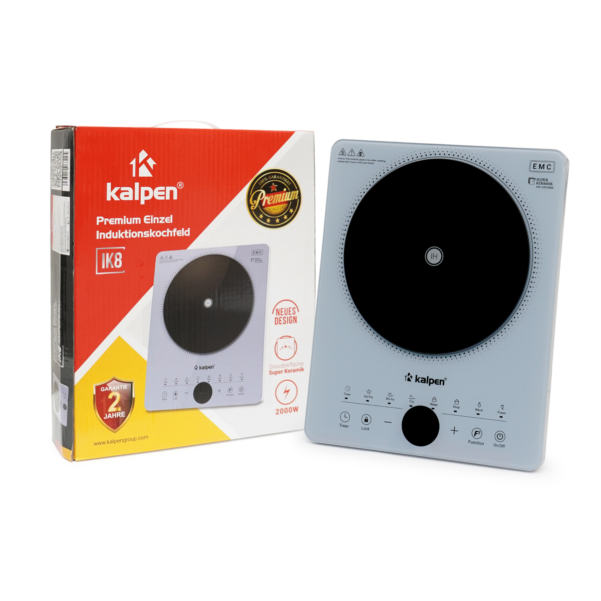 Bếp điện từ đơn Kalpen công suất 2000W hàng Đức, bảo hành 2 năm hàng chính hãng