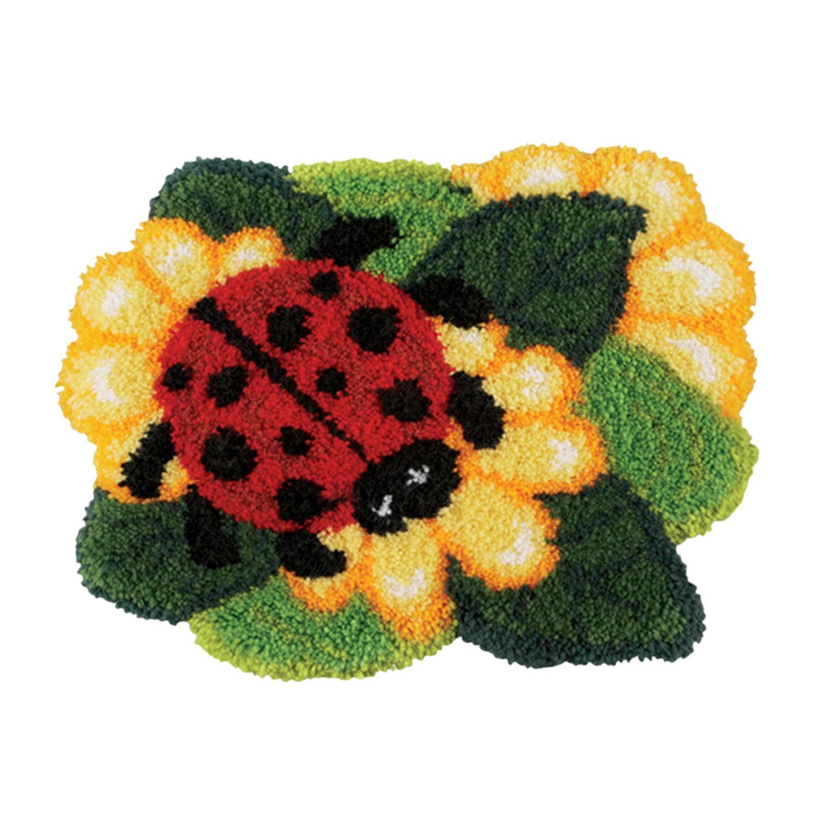 Bear Latch Hook  DIY Hand Craft for Pillow Mat Cushion Carpet Rug 50x40cm