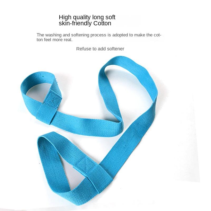 150cm chất lượng cao Yoga Mat Dây đai điều chỉnh đôi vai thể thao mang theo đai tập thể dục kéo dài thể dục thắt lưng yoga đàn hồi Color: Dark Gray