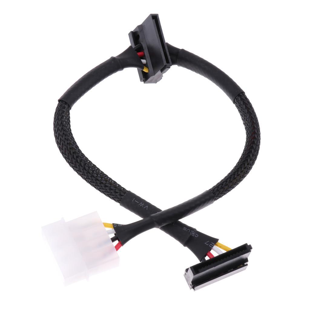 24-Inch 4-Pin  Male To 2 15-Pin  II Female