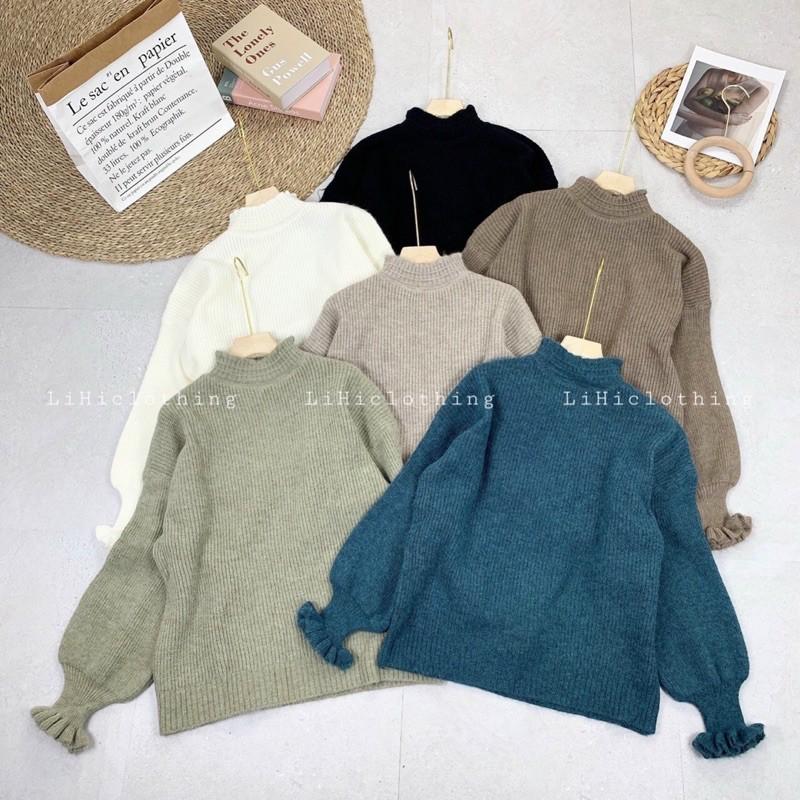 Áo len suông tay xoè hàng qc LOẠI 1