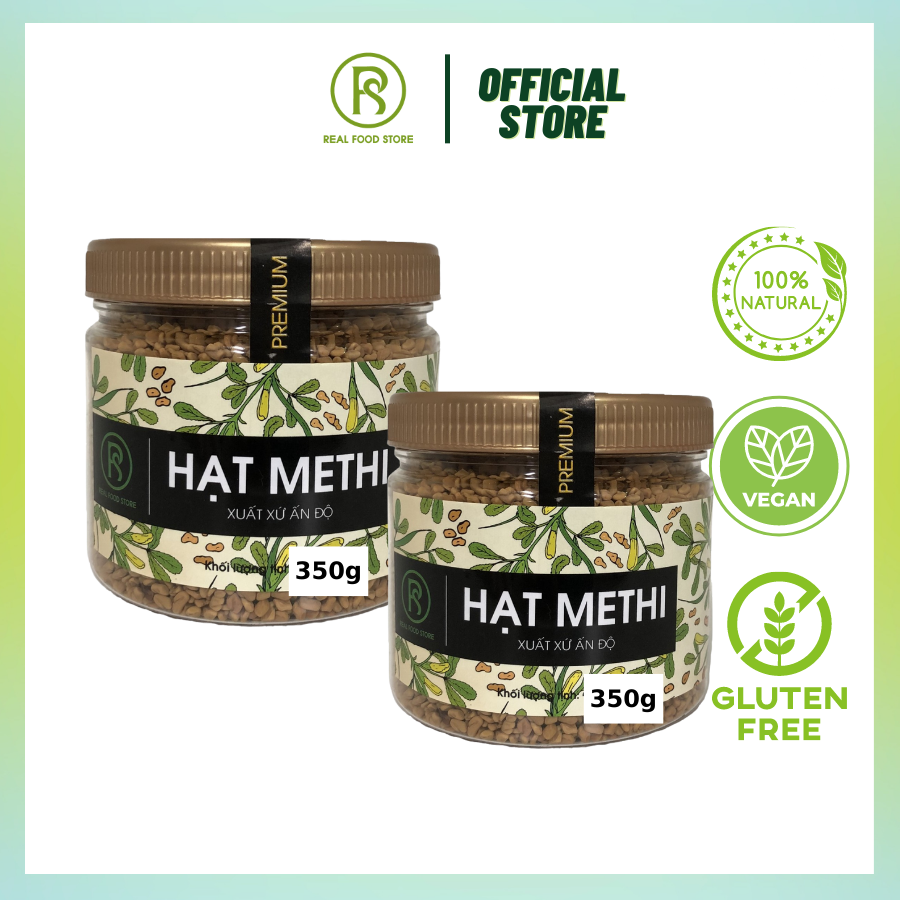 [COMBO 2 HŨ] 350G Hạt Methi Real Food