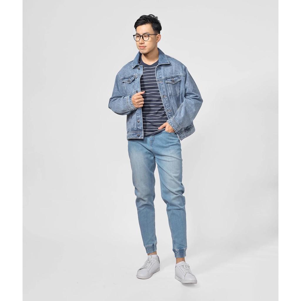 Áo khoác Jean nam (Jacket denim nam) form Loose - 10F20DJA005 shop LASTORE