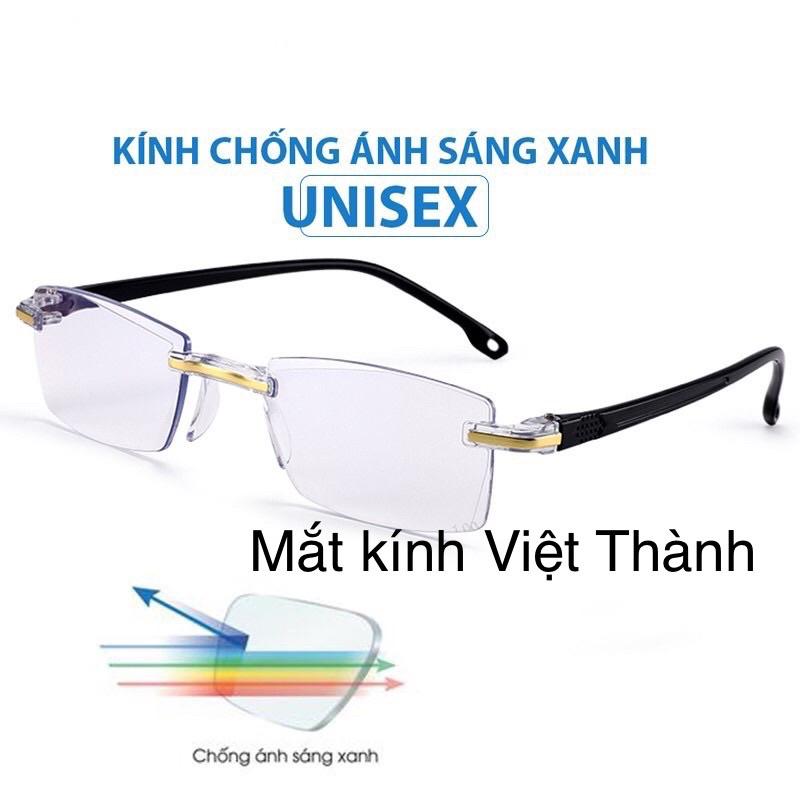 mắt Kính lão dẻo không viền chống ánh sáng xanh kính viễn thị cho ngừoi già đọc sách xem điện thoại L09