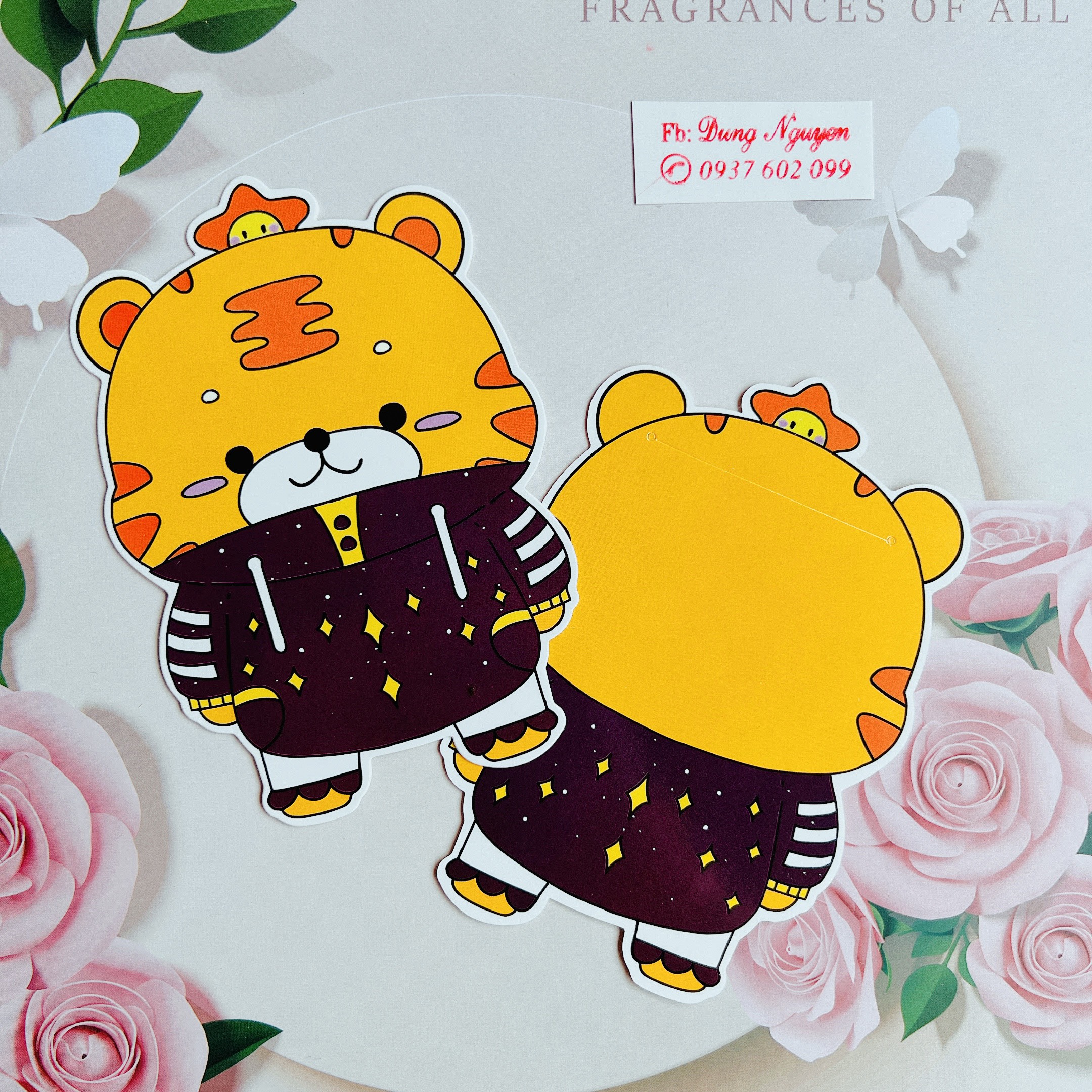 20 BAO LÌ XÌ CHIBI mẫu cọp 2022 GIẤY BÓNG & LỤA DÀY nhiều mẫu