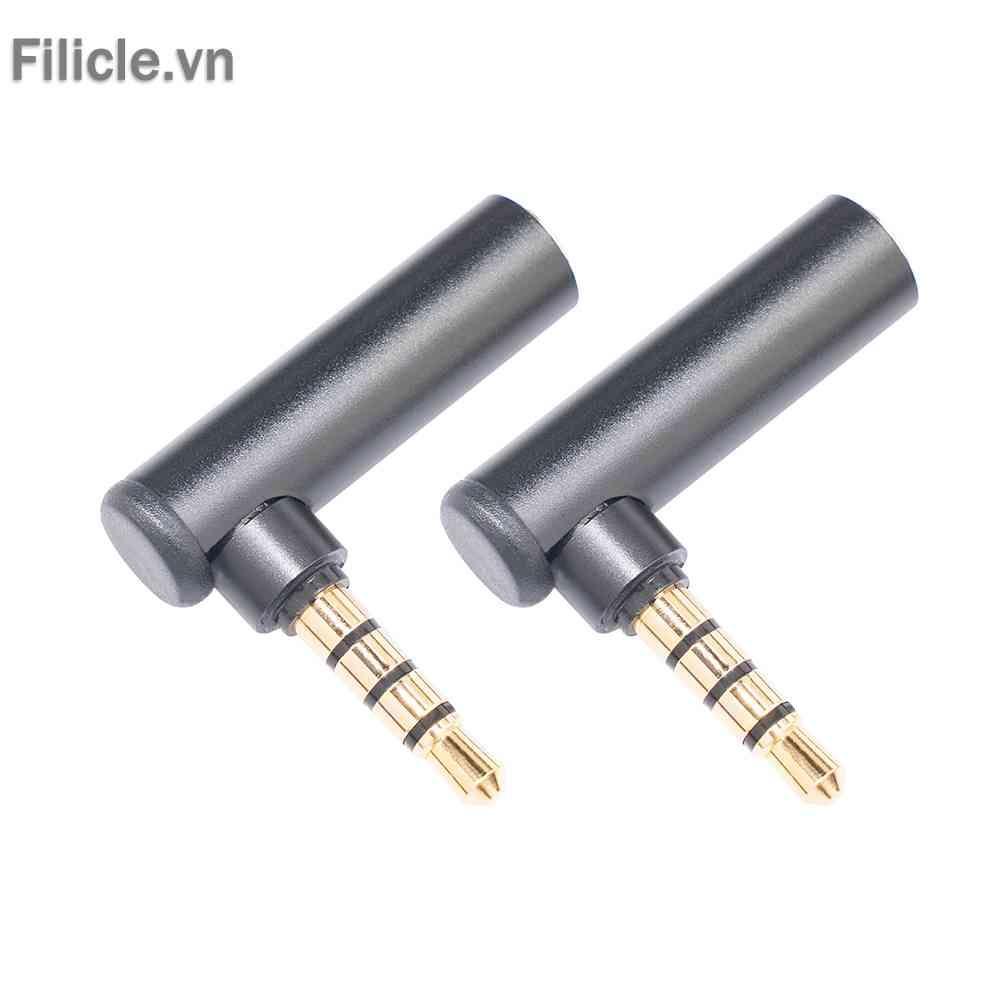 Bộ KếT NốI Âm Thanh 90 Độ 3.5mm ĐầU CắM Sang Lỗ CắM