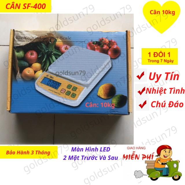 Cân điện tử nhà bếp dùng để cân nguyên liệu thực phẩm bàn nhỏ SF-400A-10kg dùng Sẵn Hàng
