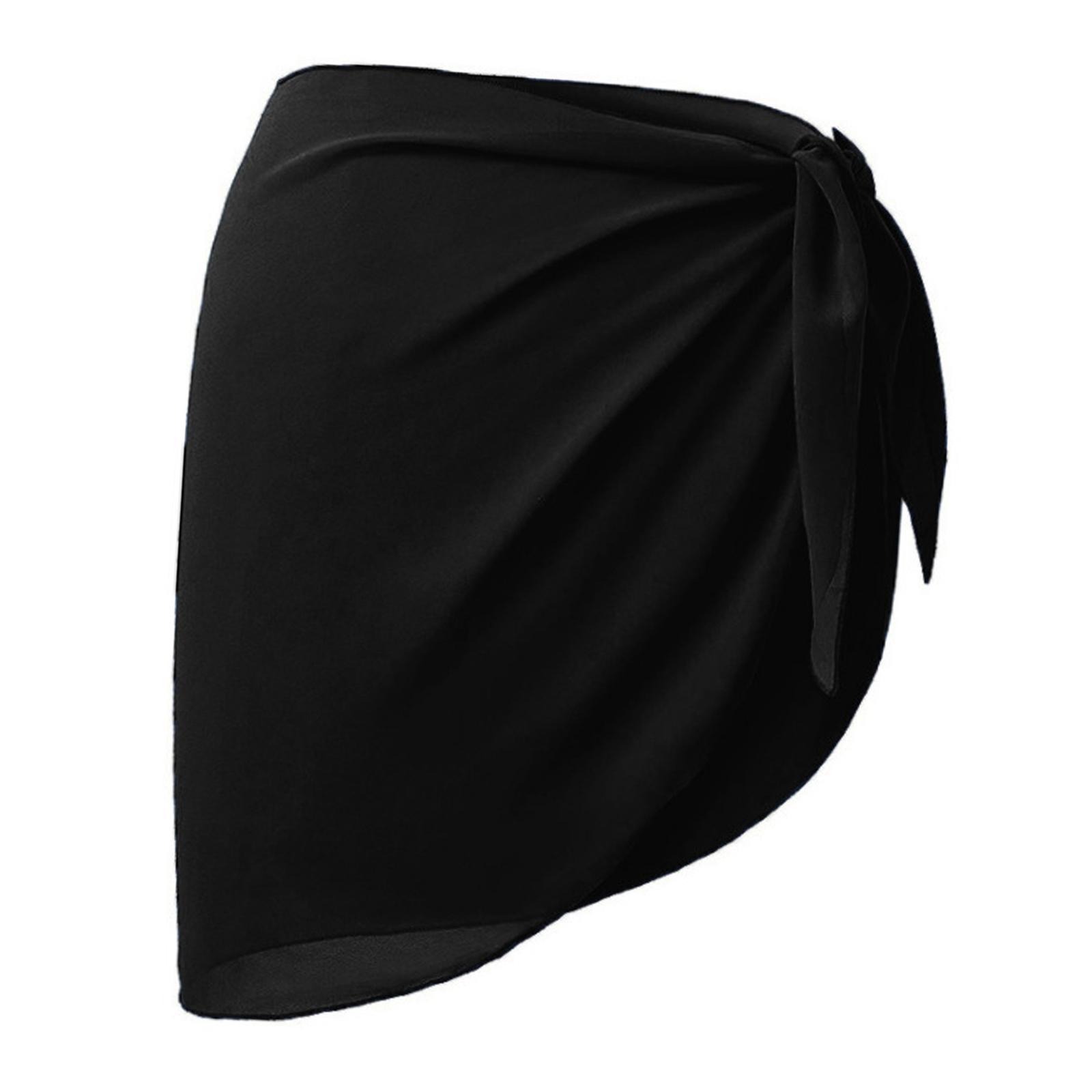 Women's Short Sarongs Beach Wrap Bikini Wraps Chiffon Cover Up for Swimsuit