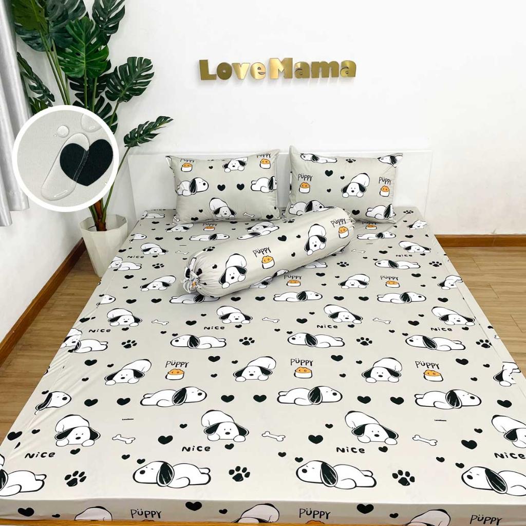 Ga chống thấm Cotton cao cấp chó puppy đang yêu không bí, không sột soạt, thoáng mát