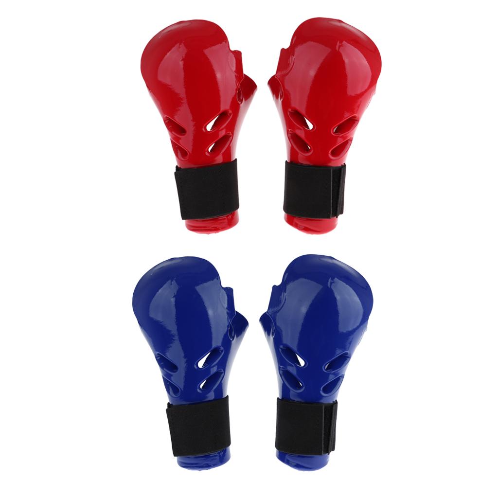 Kids Child Taekwondo Sparring Gloves Mitts MMA Hand Protective Gear Blue S