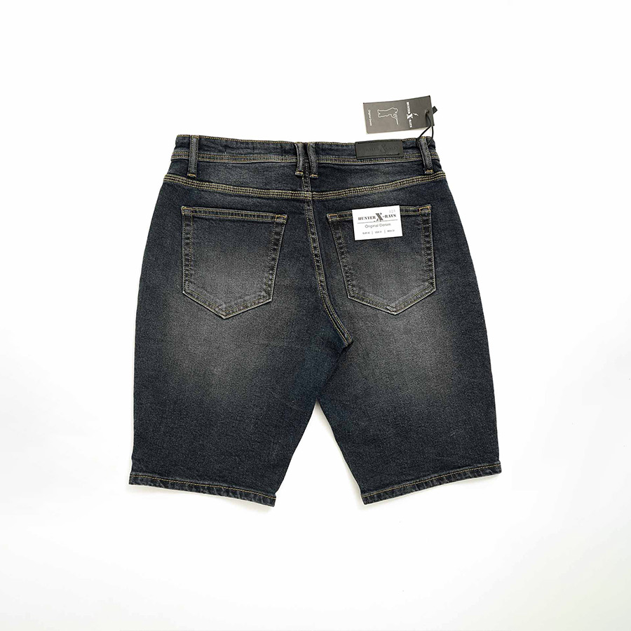 Quần Short Jeans Nam Cao Cấp HUNTER X-RAYS Form Slimfit Màu Xanh Đậm S31