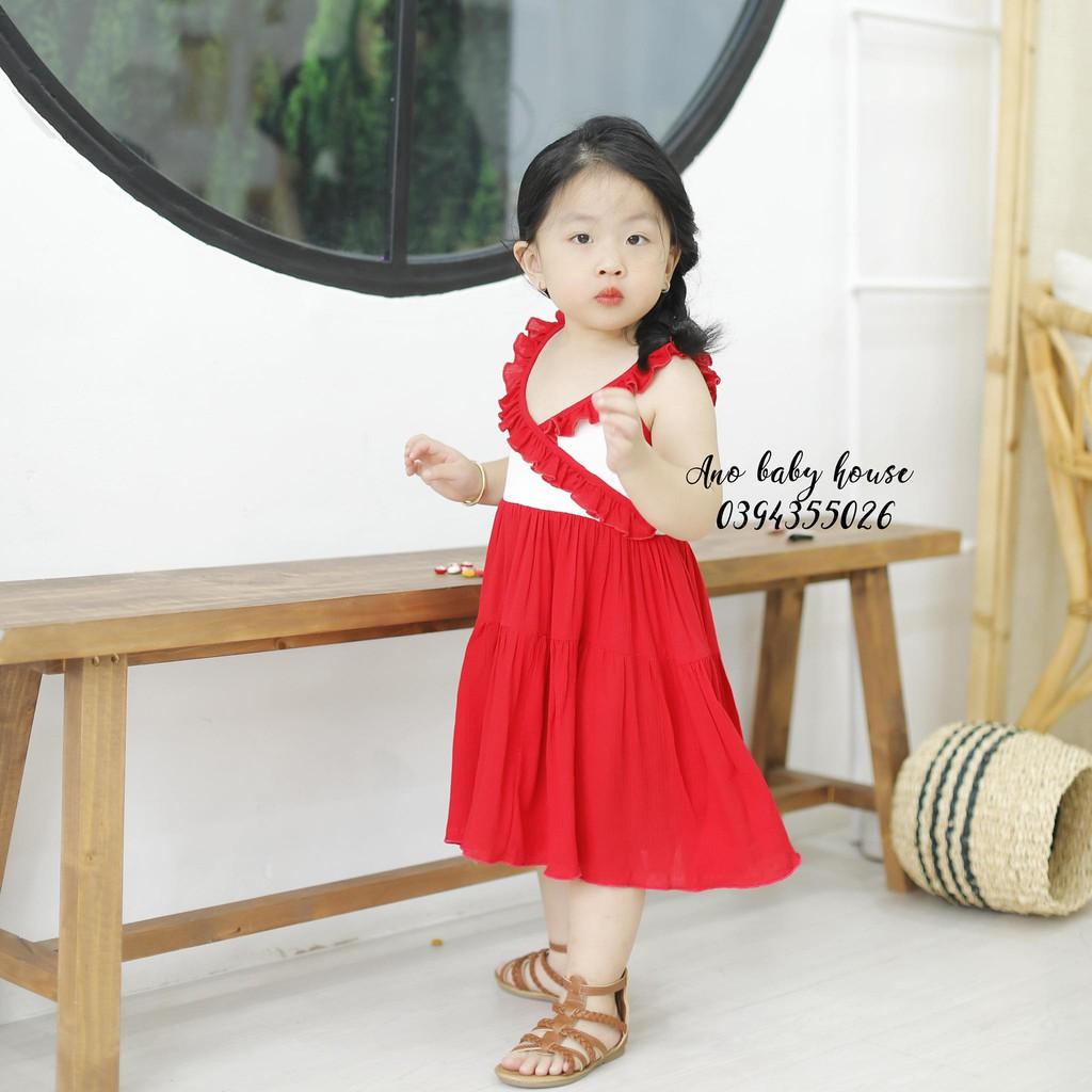 ĐẦM 2 DÂY CHÉO NGỰC ĐỎ PHỐI TRẮNG