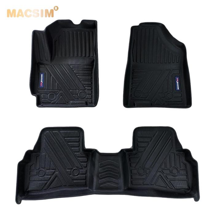 Thảm lót sàn xe ô tô Hyundai Creta qd 2020 Nhãn hiệu Macsim chất liệu nhựa TPV cao cấp màu đen