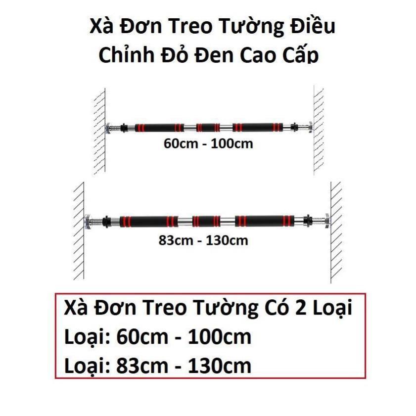 Xà Đơn Gắn Cửa, Treo Tường 2 Kích Thước, Dụng Cụ Tập Cơ Bụng, Tập Gym Tại Nhà Đa Năng