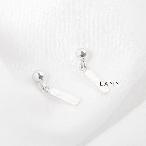 Khuyên Dots Nối Thanh Chữ Nhật S925 LANN