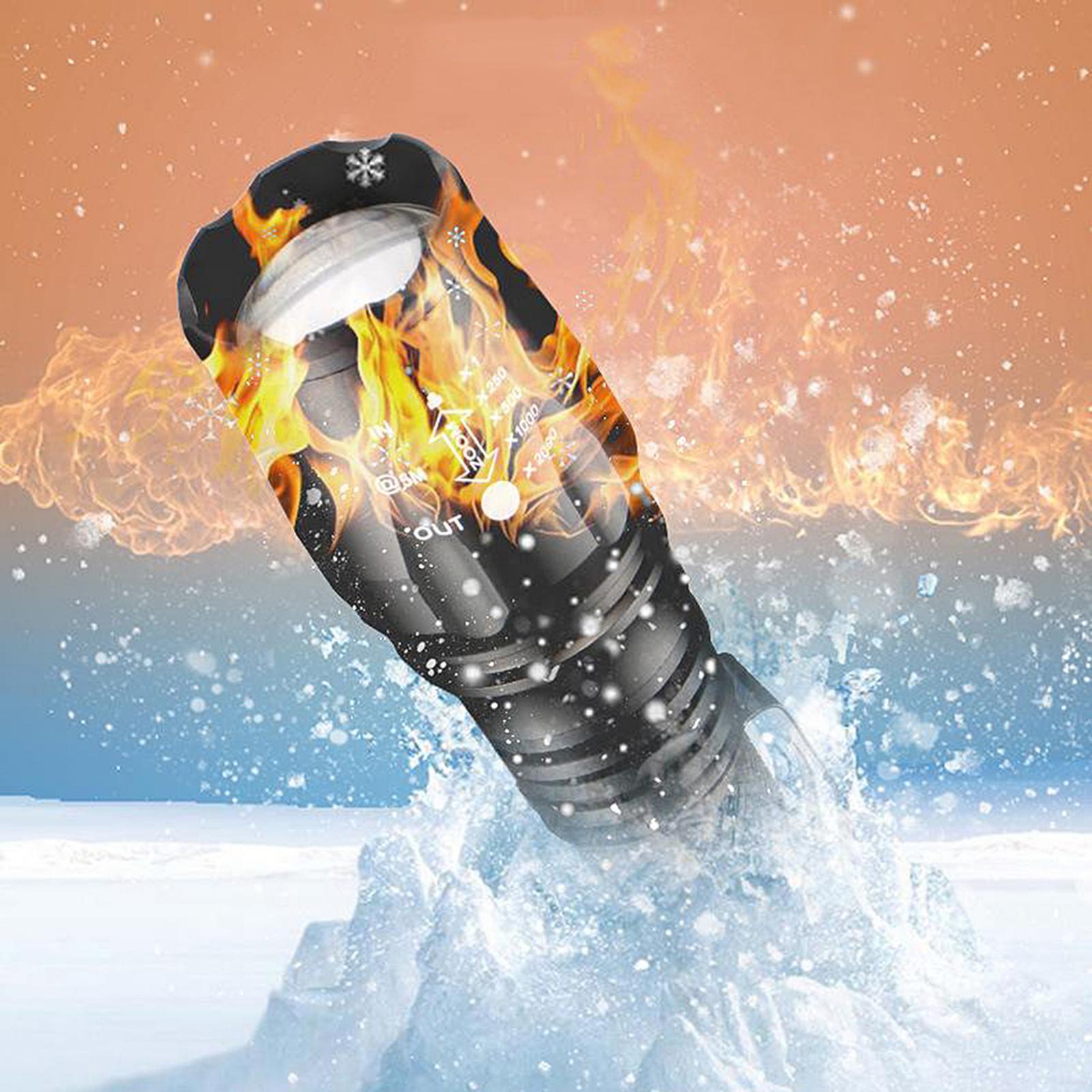 Rechargeable Torch LED Zoomable Flashlight Camping Hiking Flash Light Strobe