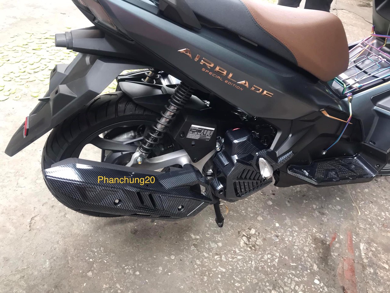 COMBO ỐP PHỤ KIỆN TRANG TRÍ DÙNG CHO XE AB 2020 2021 - 125 150cc CACBON