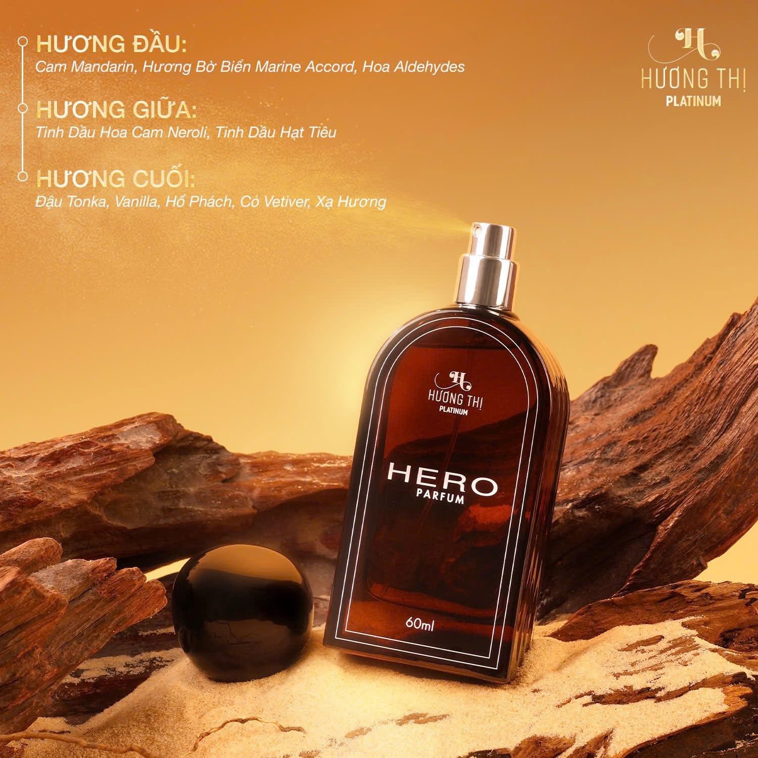 NƯỚC HOA NAM HERO 60ML - PHIÊN BẢN MỚI