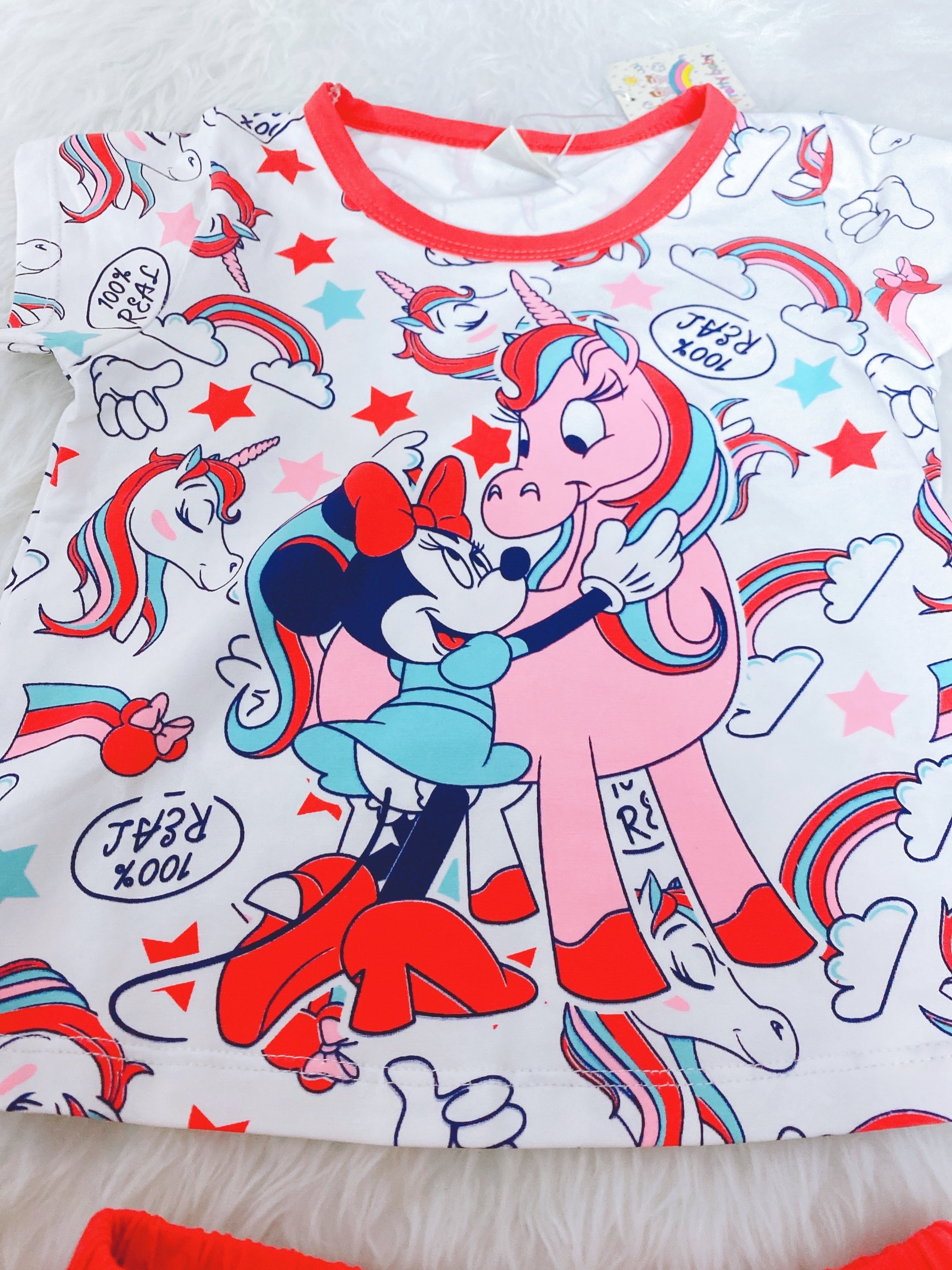 ❤️Bộ Áo Quần Thun Bé Gái 7-21Kg Mickey, Ngựa Pony Đỏ Thun Xịn Hàng Cao Cấp