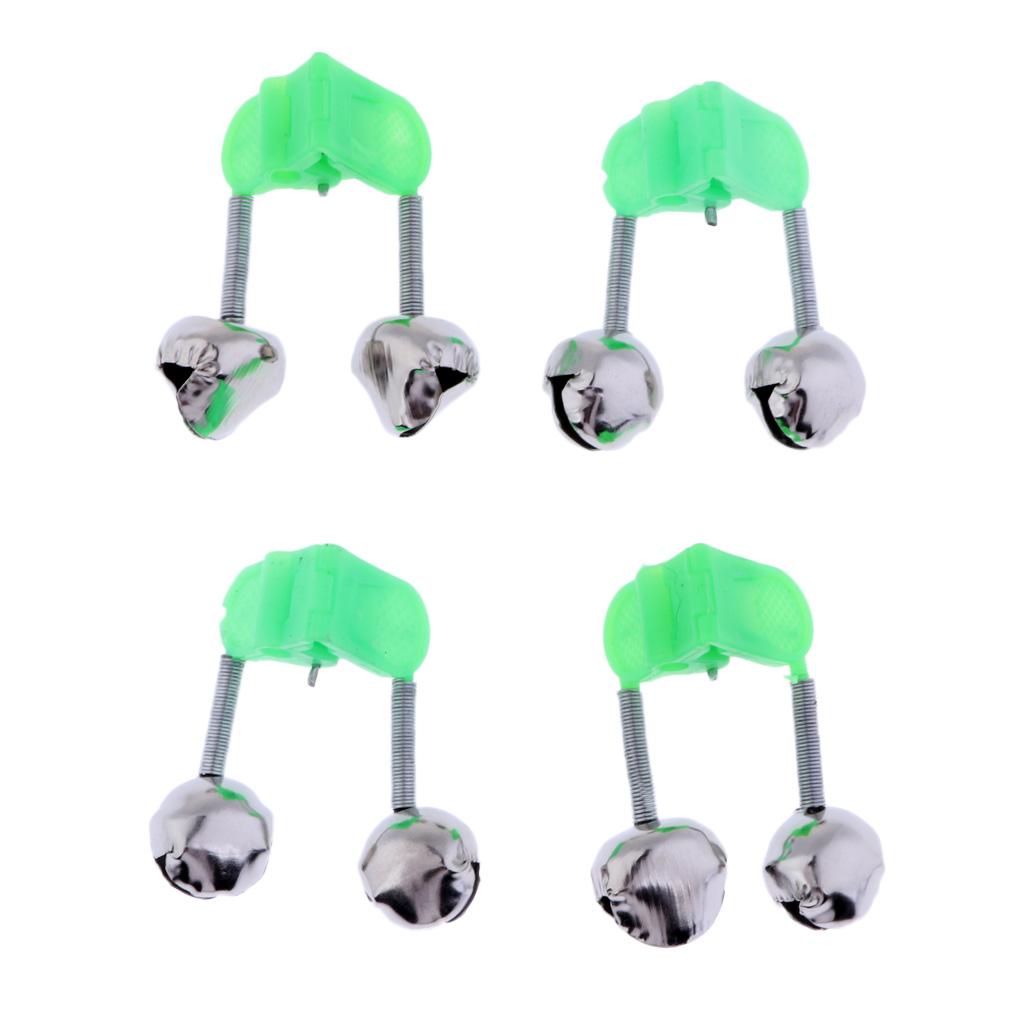4Pcs Durable Fishing Rod Bell Bite Lure Alarm Fishing Rod Alarm Clip