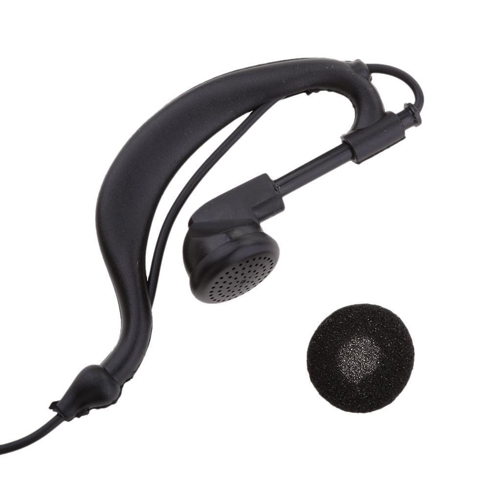 LED Ear-Hook Earpiece Earphone Microphone For Walkie Talkie Two Way Radio