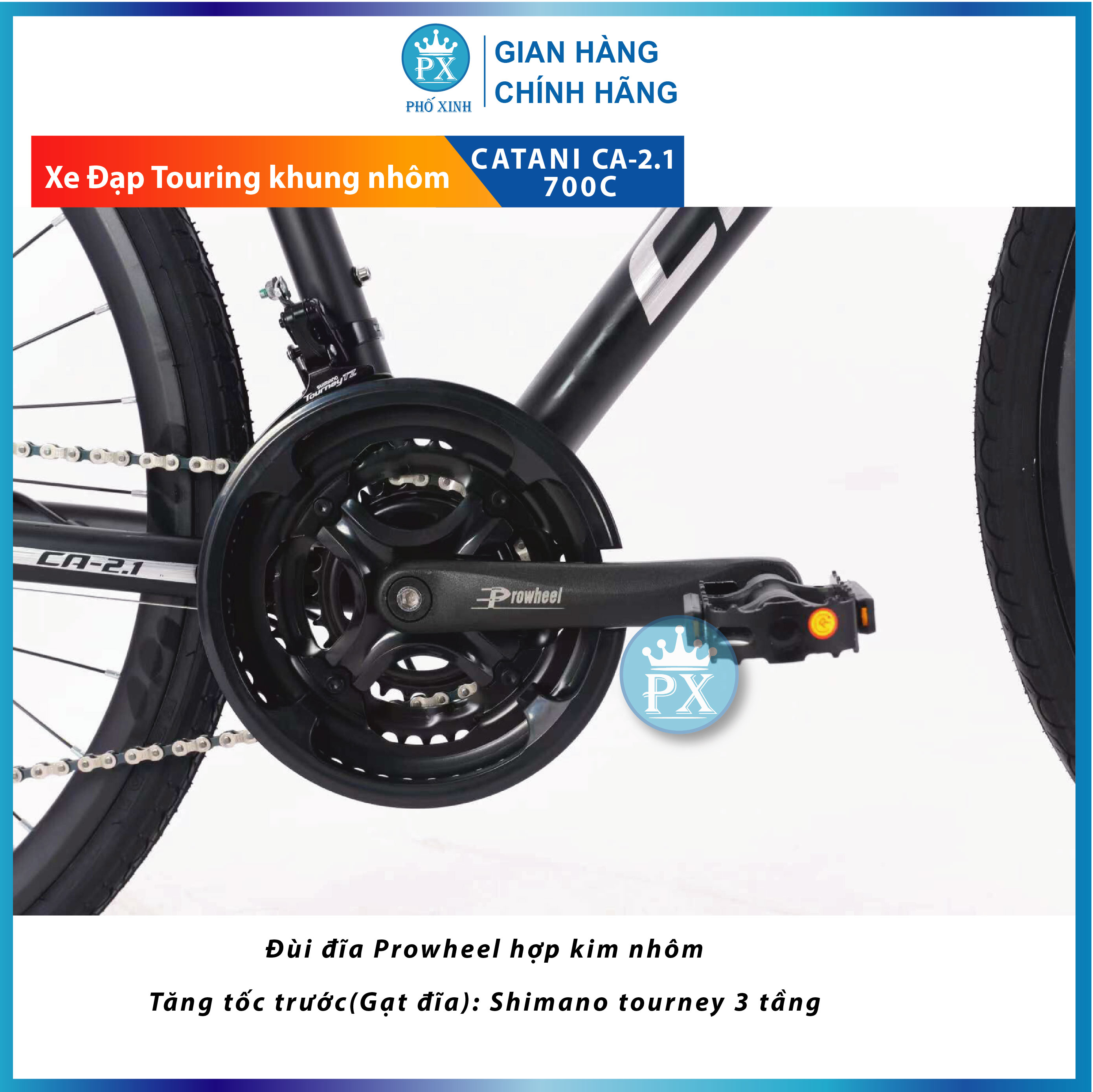 Xe Đạp Touring Catani CA-2.1 700c Khung Nhôm