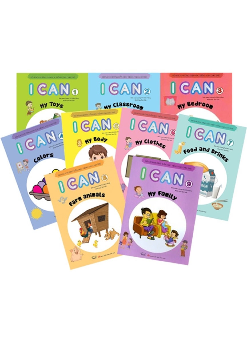 Combo Hướng Dẫn Học Tiếng Anh Cho Trẻ - I Can  _PM