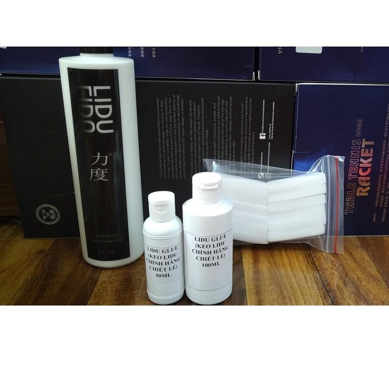 KEO DÁN MẶT VỢT BÓNG BÀN LIDU CHIẾT CHAI NHỎ 100ML và 50ML
