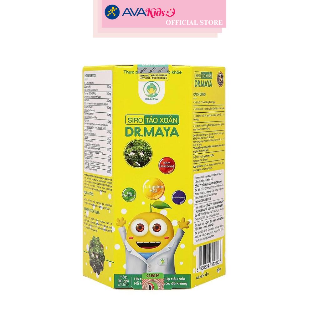 Siro tảo xoắn Dr.Maya giúp ăn ngon, tăng sức đề kháng 30 gói (từ 1 tuổi)