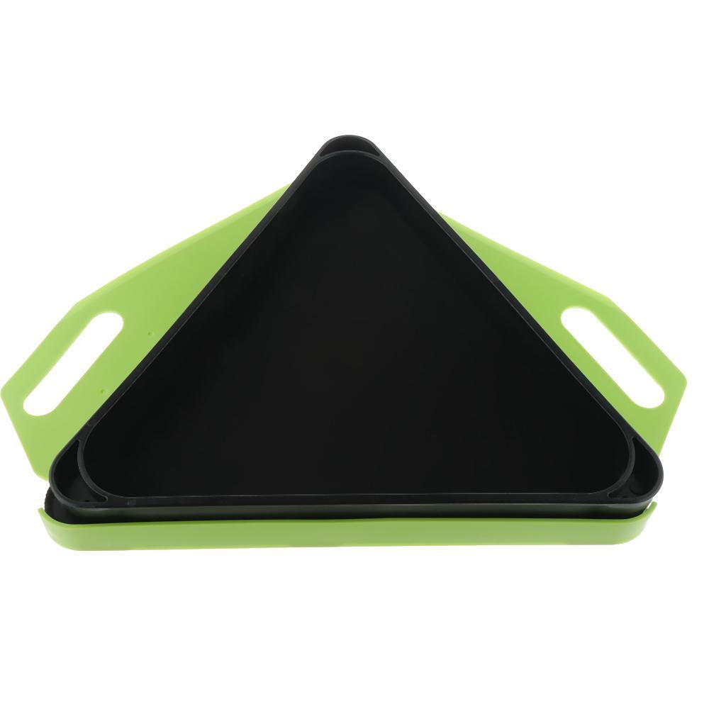 Triangle Rack W/ Billiard Ball Tray Snooker Pool Table Rack Accs