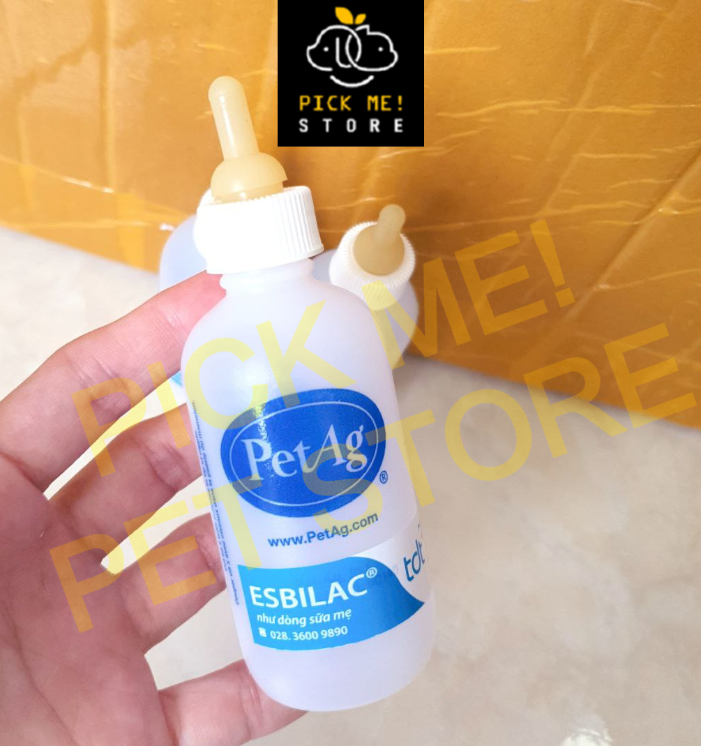 Bình Sữa PetAg Đơn 1 Núm cho Chó Mèo, Chuột, Chồn, Thỏ, Sóc 60ml