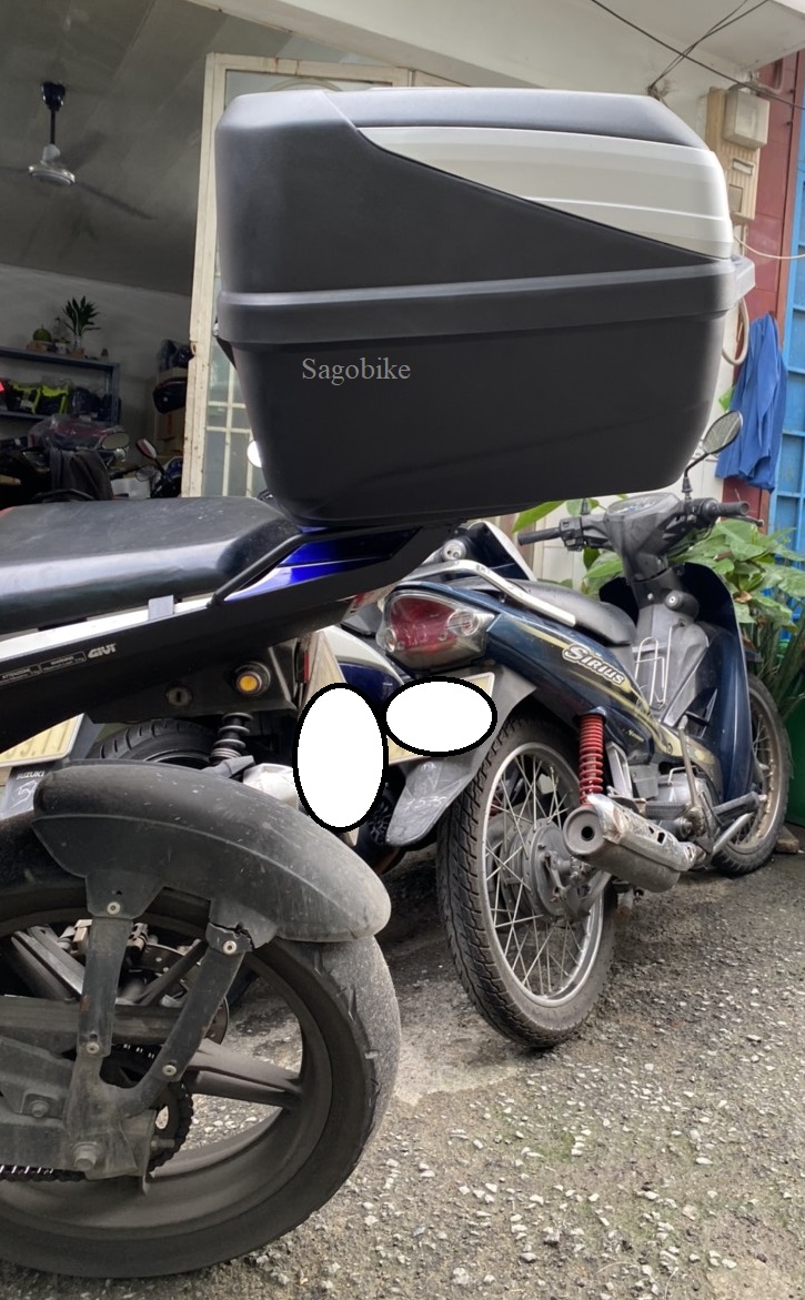 Thùng xe FZ 150i, thùng Givi B32N Bold và baga givi lắp cho xe FZ 150i