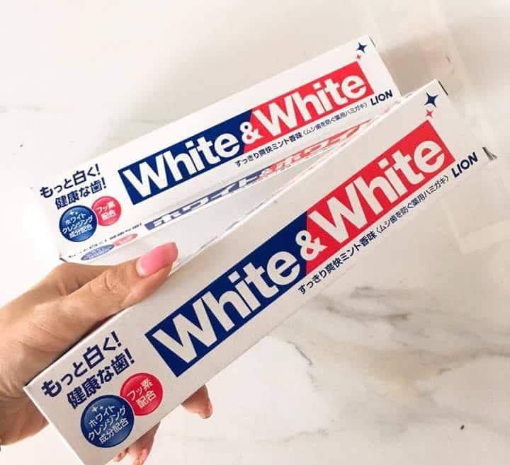 Lion White & White - Răng trắng sáng, hơi thở thơm mát 150g nội địa Nhật Bản