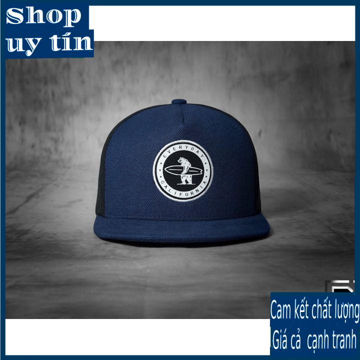 Freeship - MŨ NÓN KẾT LƯỠI TRAI SNAPBACK GẤU EVERYDAY CALIFORNIA XANH  THỜI TRANG NAM NỮ CAO CẤP