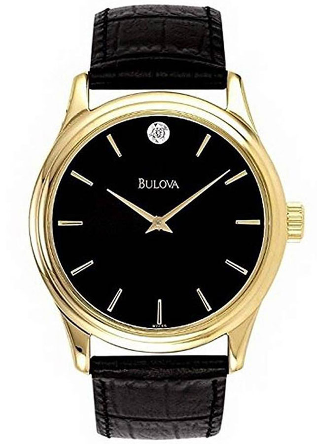 Đồng Hồ Nam Bulova Dây Da 97F55 - Mặt Đen