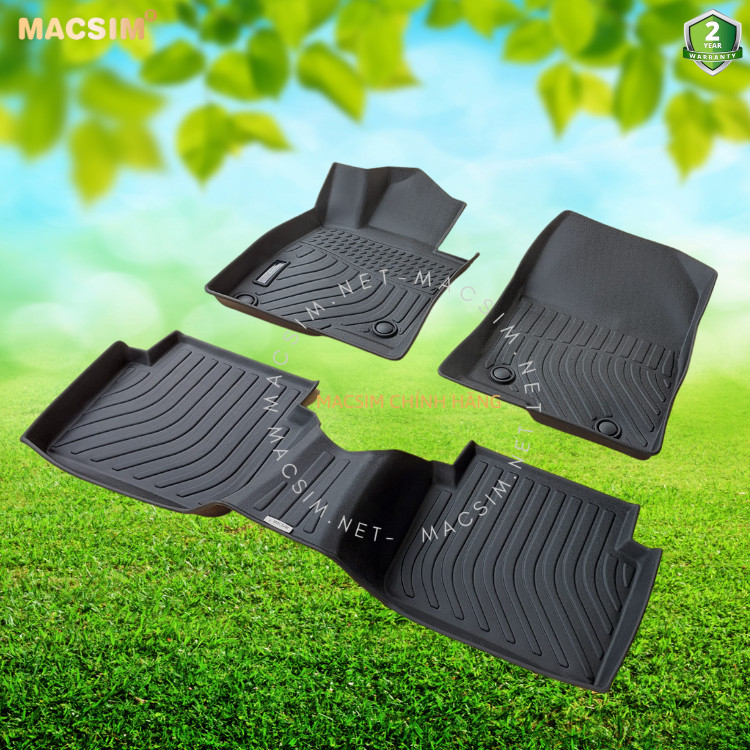 Thảm lót sàn xe ô tô Mazda 3 2020+ (sd) Nhãn hiệu Macsim chất liệu nhựa TPE cao cấp màu đen