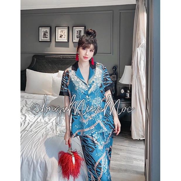 PYJAMA CỘC DÀI HOẠ TIẾT CLC 010 CAO CẤP