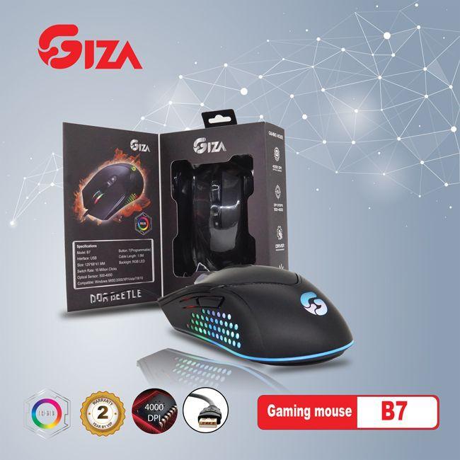 Chuột chuyên game Giza B7 LED RGB 4000DPI