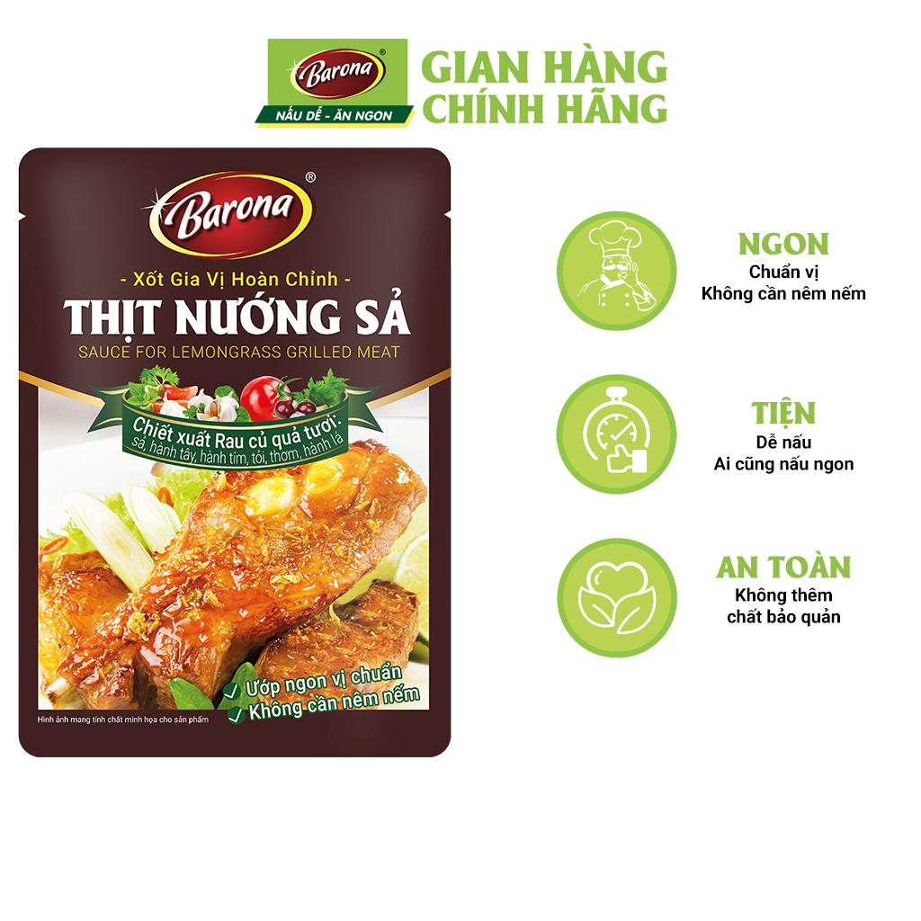 Combo 1 Nước Dùng Hoàn Chỉnh Lẩu Thái & 1 Xốt Barona Thịt Nướng Sả
