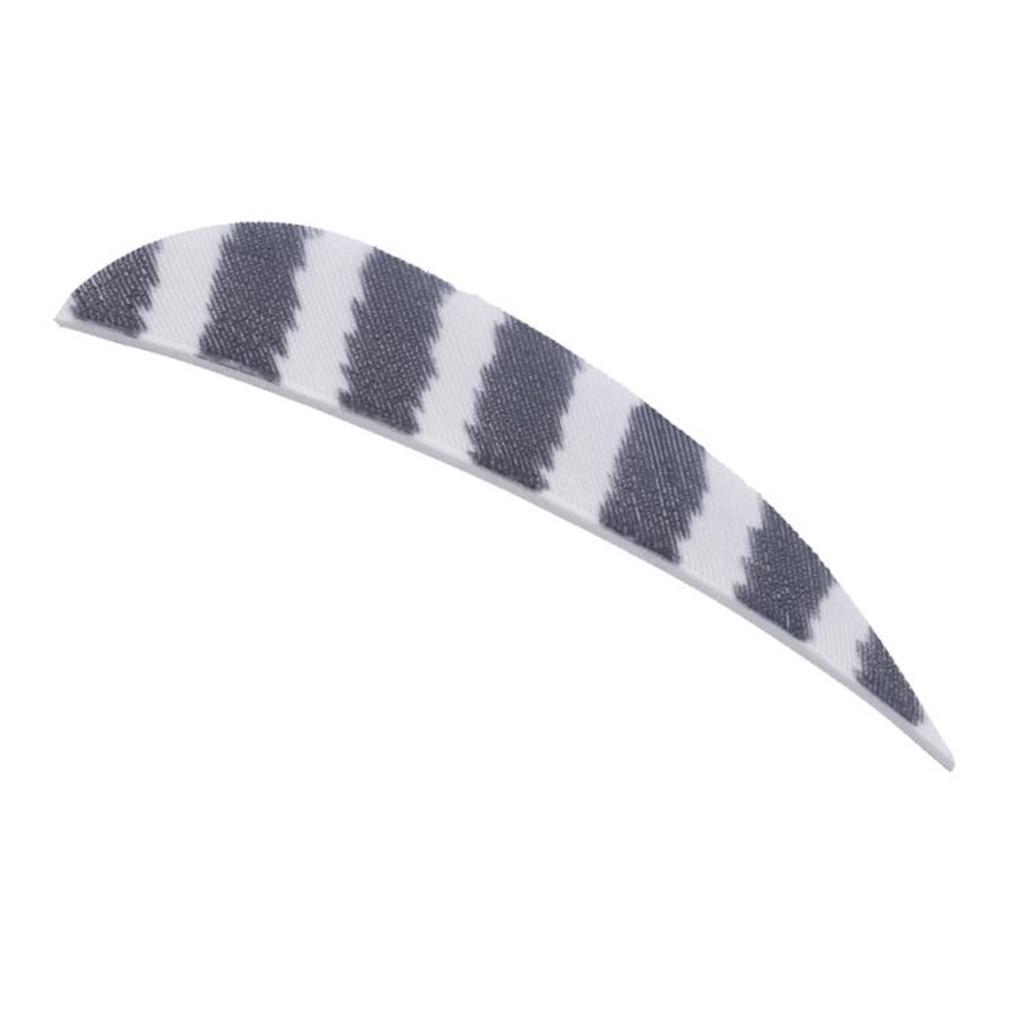 12 Pieces Archery Arrow Vanes, Turkey Feather Vane 3 Inch Fletching for DIY Arrow Shafts, Waterdrop Shape