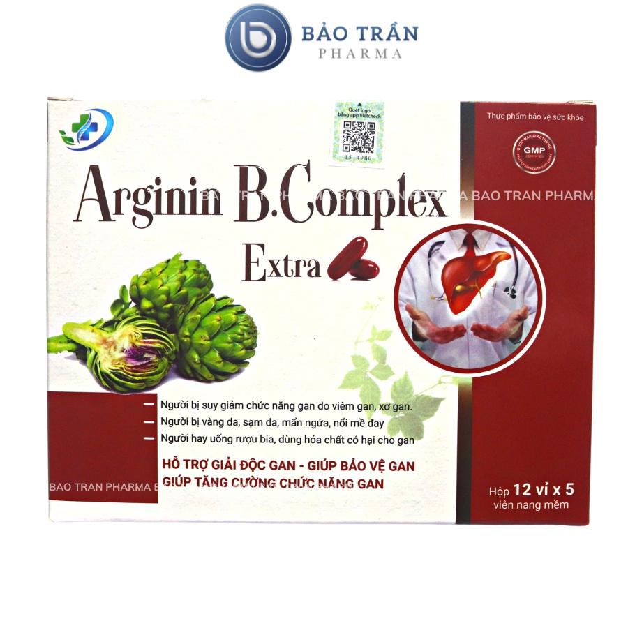 Viên uống bổ gan Arginin B complex hỗ trợ giải độc gan, làm mát gan, giảm m ụ n nóng trong