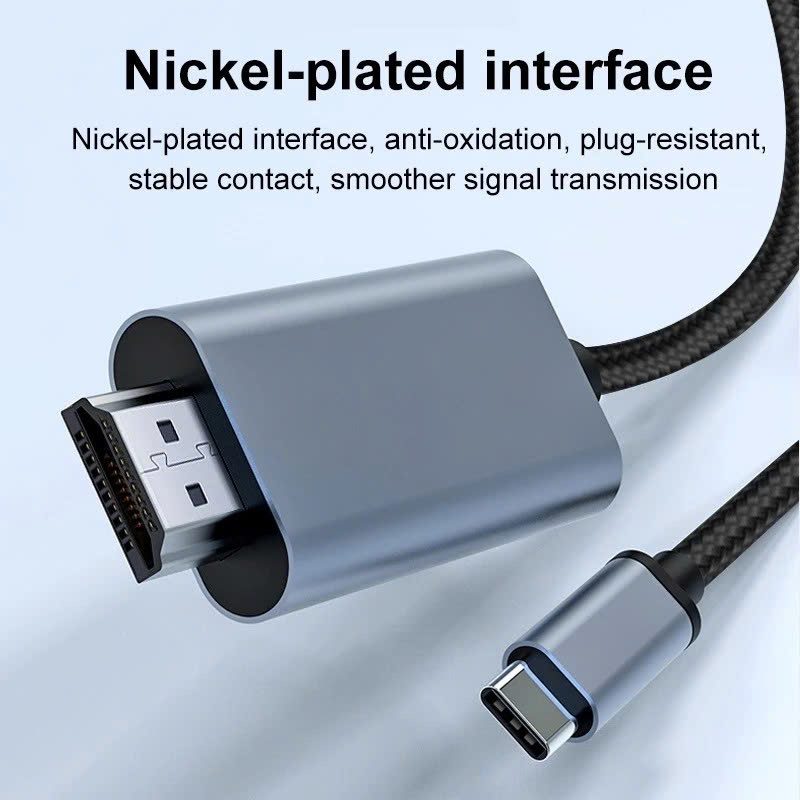 Dây Cáp Chuyển Đổi USB Type C To HDMI 4K 60Hz Dài 1.8M - Hàng Nhập Khẩu
